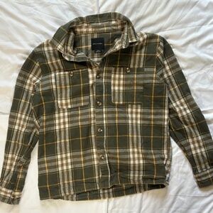 Cotton On Green Striped Button-Up Shirt Men’s Size Small – Streetwear